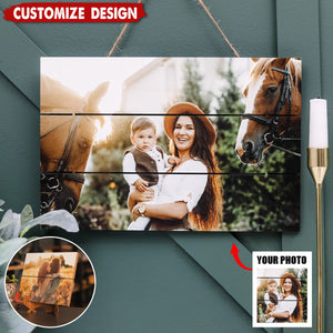 Personalized Couple Photo Wood Decor - Unique Gift For Wife,Husband,Anniversary