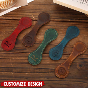 Personalized Leather Magnetic Bookmark - Reader Lover Gifts