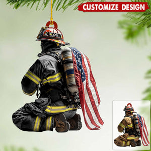 Personalized Firefighter Ornament - Gift For Firefighter - 2024 New Release