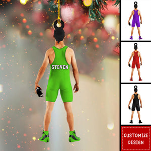 Personalized Wrestling Christmas Ornament-Gift For Wrestling Player-2024 New Release