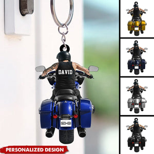 Personalized Motorcycle Keychain-Gift For Motorcycle Lover