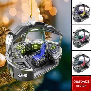 Personalized Pace Rocket Ship Christmas Ornament - 2024 New Release