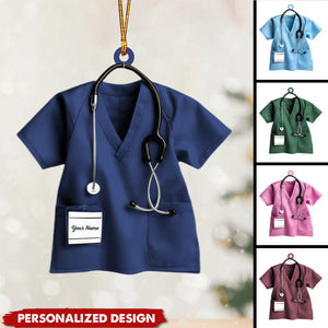 Personalized Scrubs Nurse Ornament-Gifts For Healthcare Workers-2024 New Release