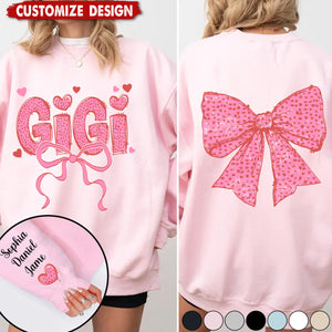 Personalized Grandma And Grandkids Sweatshirt - Gift For Nana