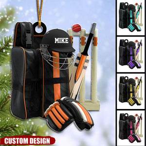 Personalized Cricket Christmas Ornament, Gift For Cricket Lovers - 2024 New Release