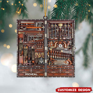 2024 New Release Personalized Carpenter Tool Box Christmas Ornament