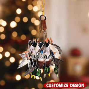 Personalized Duck Hunting Christmas Ornament-2024 New Release