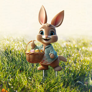 Easter Bunny Decorations Outdoor-Easter Bunny Yard Garden Stakes