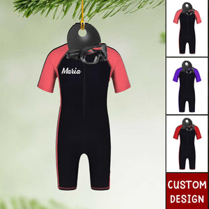 Personalized Swimming Suit Christmas Ornament - Gift For Swimming Lovers