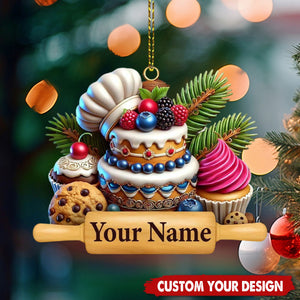 Personalized Baking Ornament-Gift for Pastry Chef-2024 New Release
