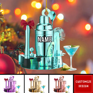 Personalized Bartender Kit Christmas Ornament Gift For Bartender - 2024 New Release