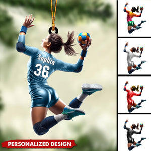 Personalized Handball Ornament-Gift For Handball Lover-2024 New Release