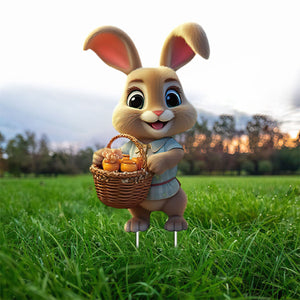 Easter Bunny Decorations Outdoor-Easter Bunny Yard Garden Stakes