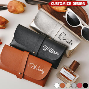Personalized Leather Glasses Case-Gift for Anniversary