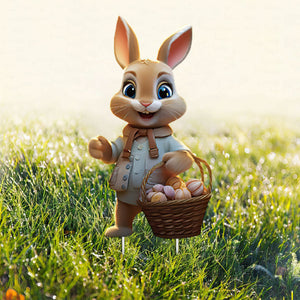 Easter Bunny Decorations Outdoor-Easter Bunny Yard Garden Stakes