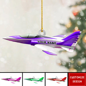 Personalized Airplane Christmas Ornament - 2024 New Release