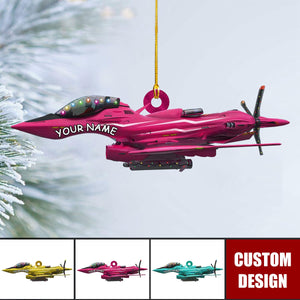 Airplane Personalized Christmas Ornament - 2024 New Release