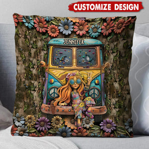 Hippie Soul - Personalized Hippie Pillow