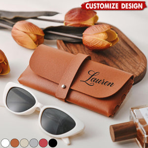 Personalized Leather Glasses Case-Gift for Anniversary
