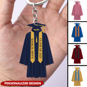 Be The Best Of Whatever You Are-Personalized Keychain-Graduation Gift For Family And Friends