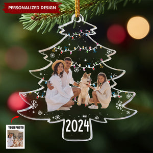 Personalized Family Photo Ornament-Gifts For Grandparents Parents Family Friends-2024 New Release