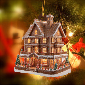 Christmas Houses Gingerbread Ornament-2024 New Release