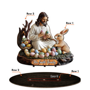 He Is Risen-Personalized Christian Big Freestanding