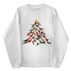 Hummingbirds Tree Sweatshirt - Gift For Bird Lovers