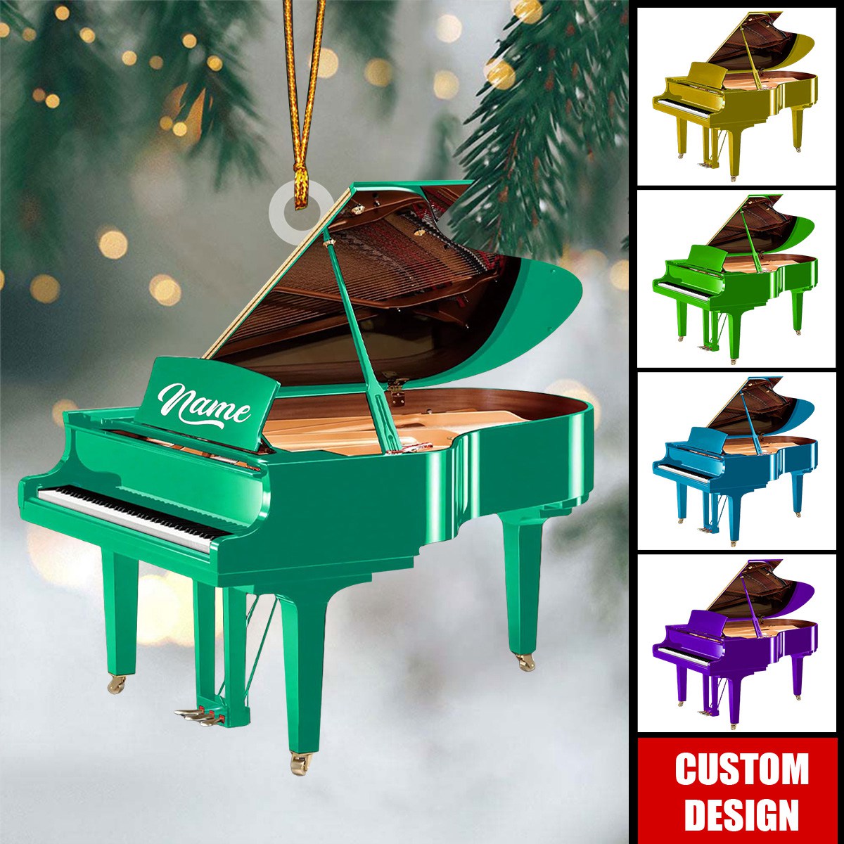 Personalized Piano Ornament-Gifts For Piano Lovers - 2024 New Release