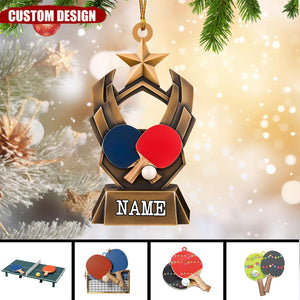 2024 New Release Personalized Ping Pong Christmas Ornament - Gift For Ping Pong Lover