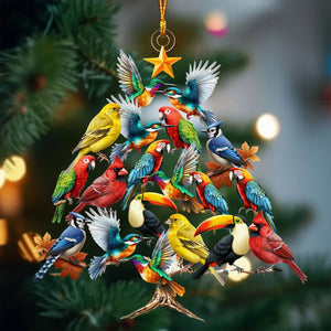 Cute Bird Christmas Tree Ornament, Gift For Bird Lovers-2024 New Release