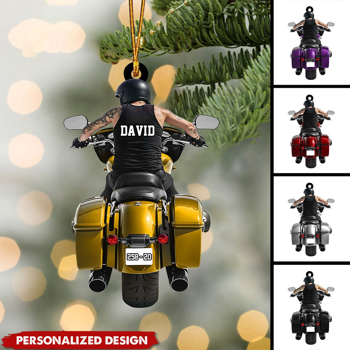 Personalized Motorcycle Ornaments-Gift For Motorcycle Lover-2024 New Release