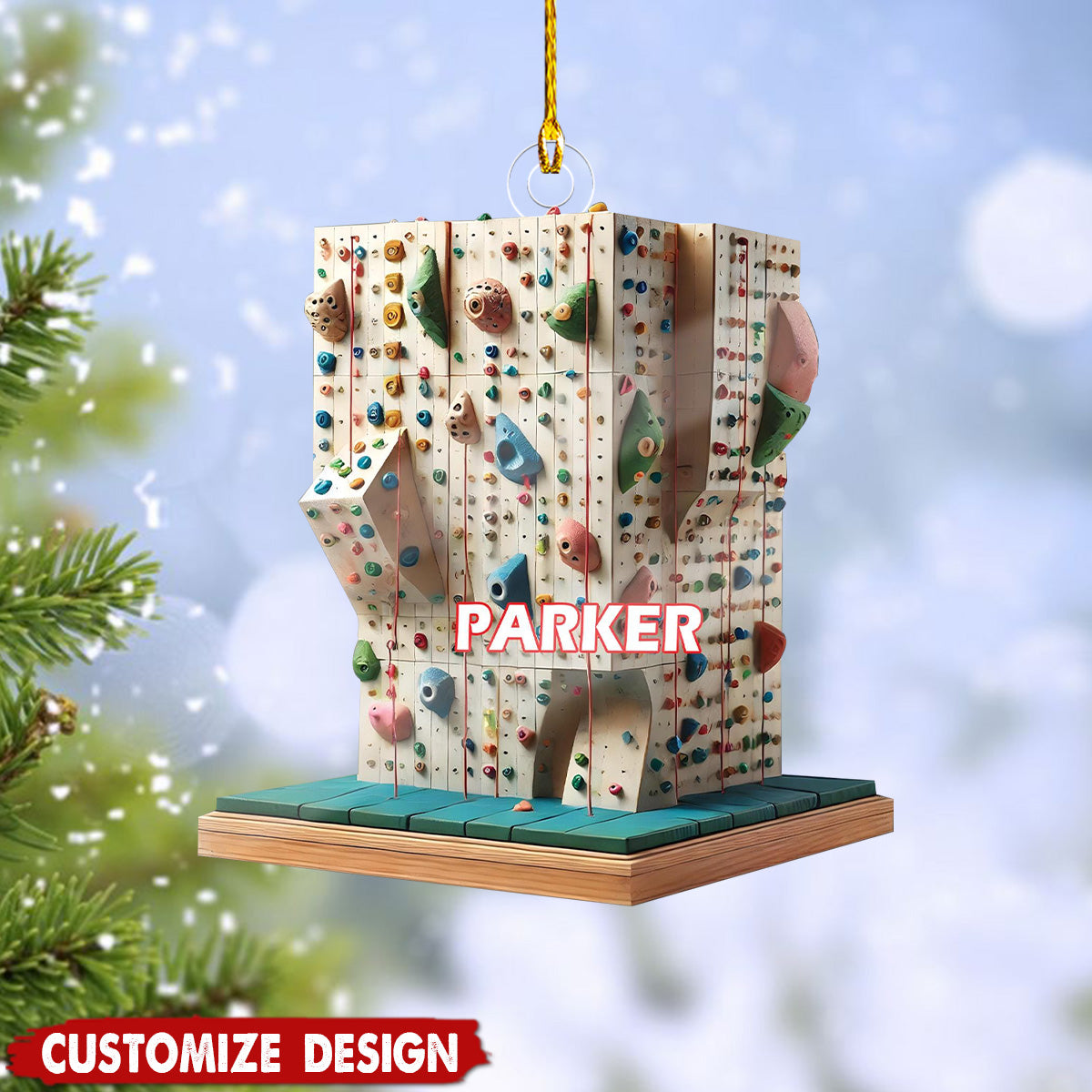 Personalized Climbing Wall Ornament-Gift For Climbing Gym Lover-2024 New Release