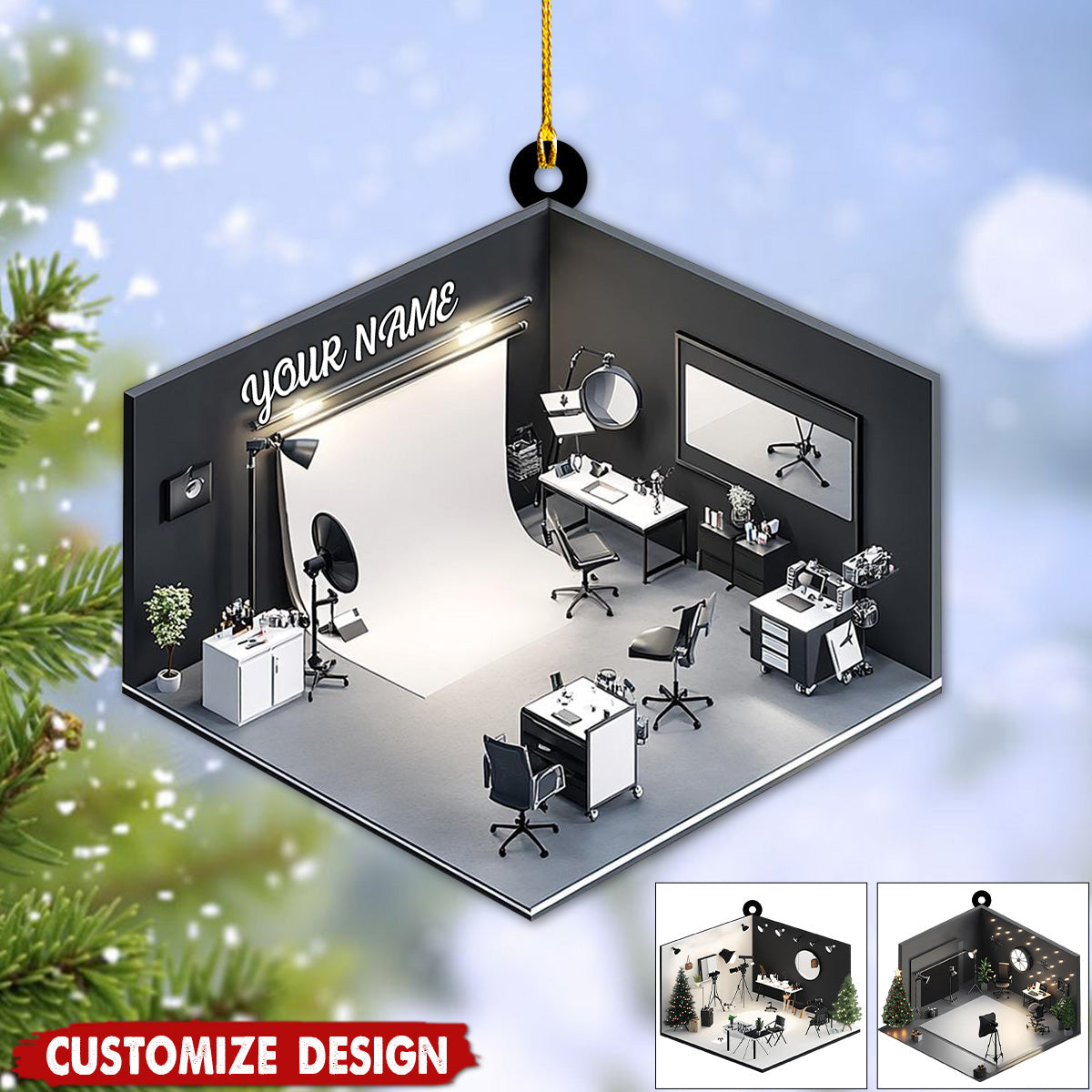 Personalized Photo Studio Ornament-Gift For Photographer-2024 New Release