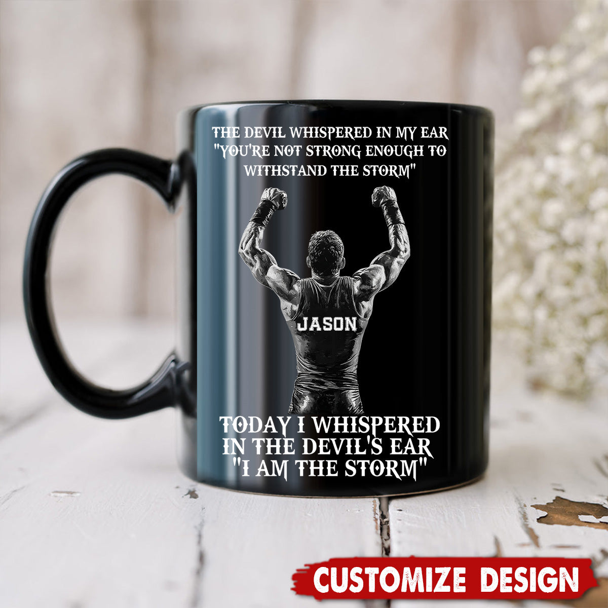 I Am The Storm-Personalized Mug-Gift For Wrestling Lovers