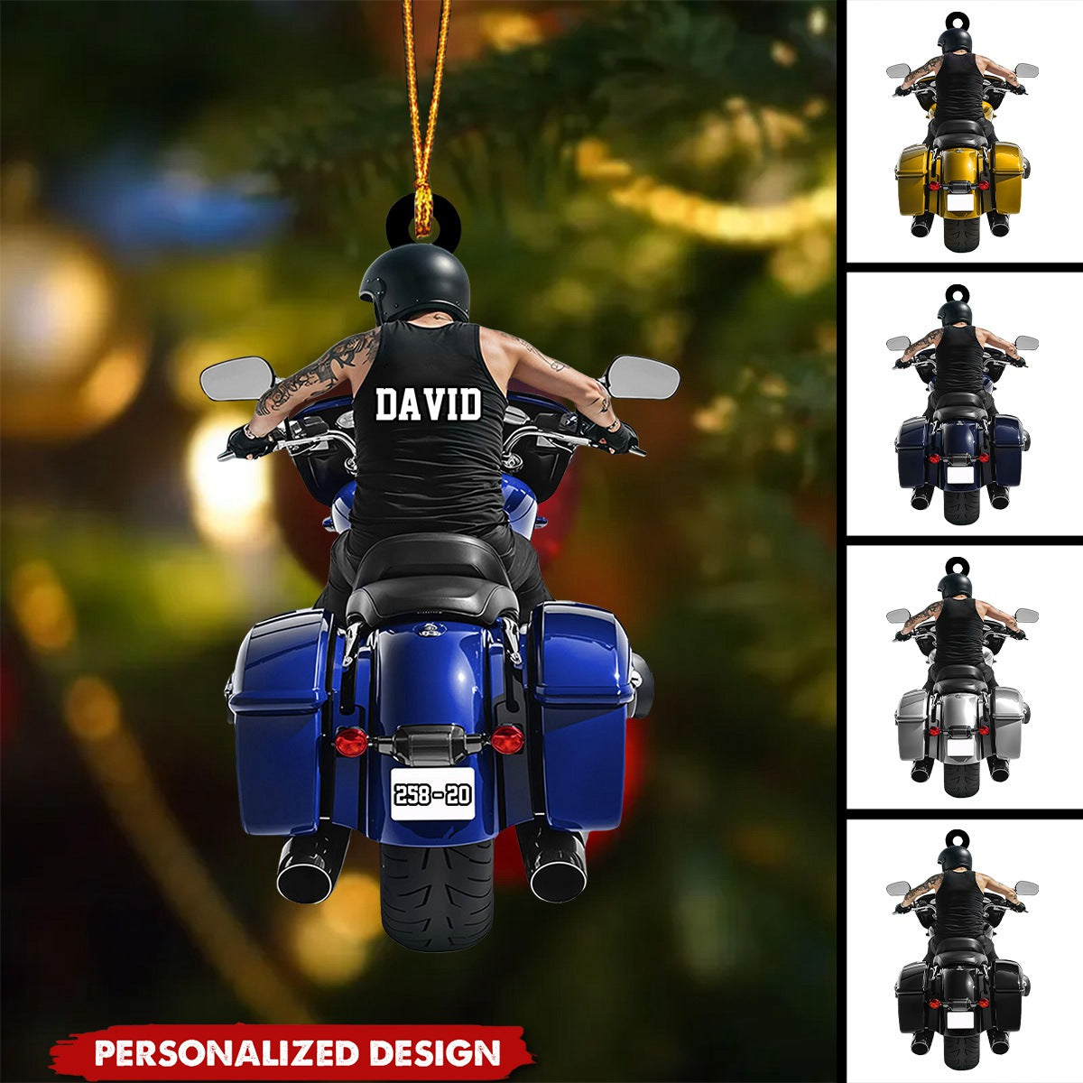 Personalized Motorcycle Ornaments-Gift For Motorcycle Lover-2024 New Release