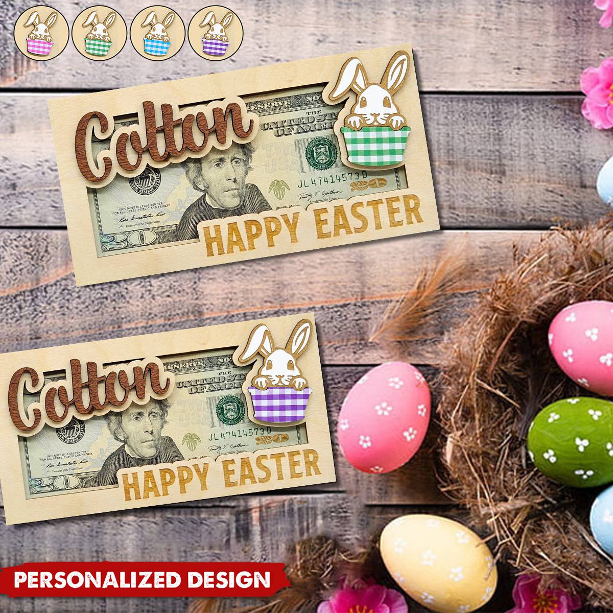 Easter Money Holder-Personalized Money Holder-Easter Gifts for Adults