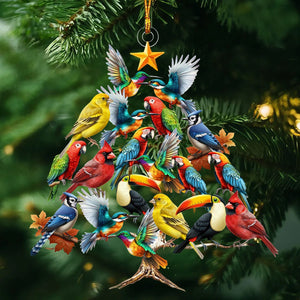 Cute Bird Christmas Tree Ornament, Gift For Bird Lovers-2024 New Release