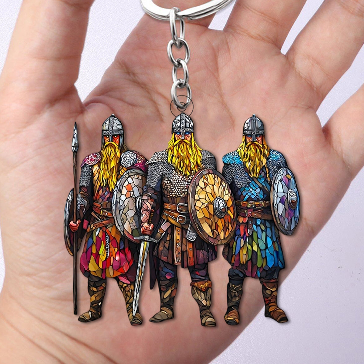 Viking Warrior Keychain, Historical Decor