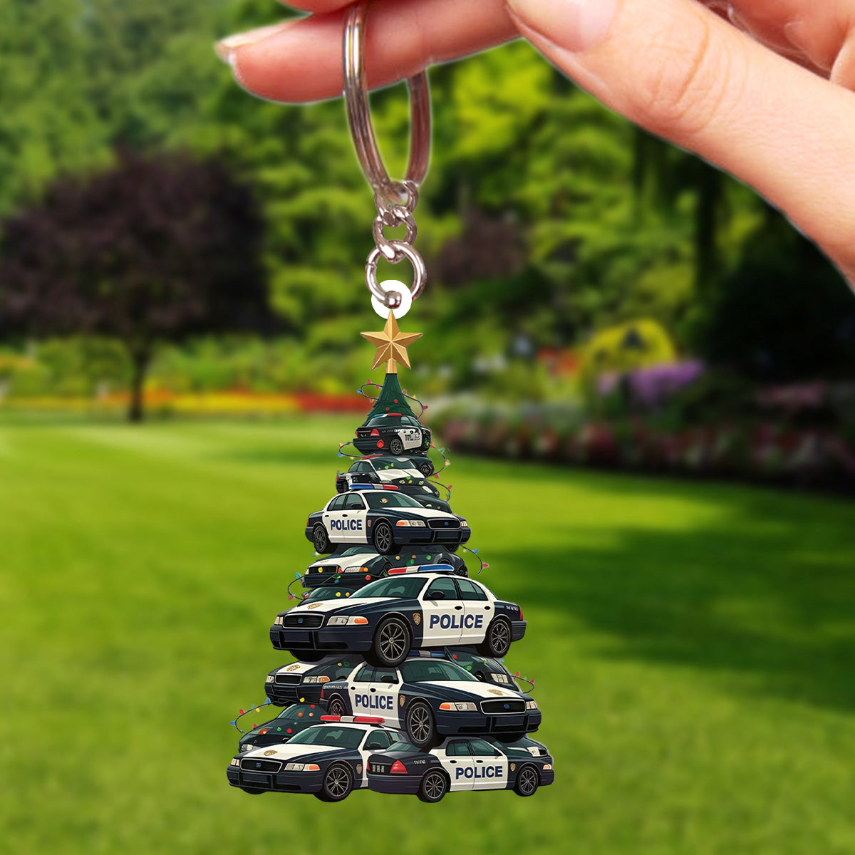 Police Cars Keychain-Gift for police officers