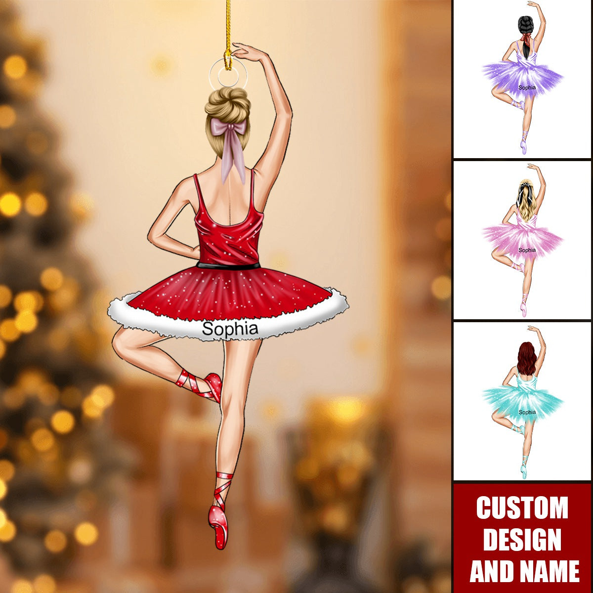 Personalized Ballet Dancer Christmas Ornament-Gift For Ballet Dancer-2024 New Release