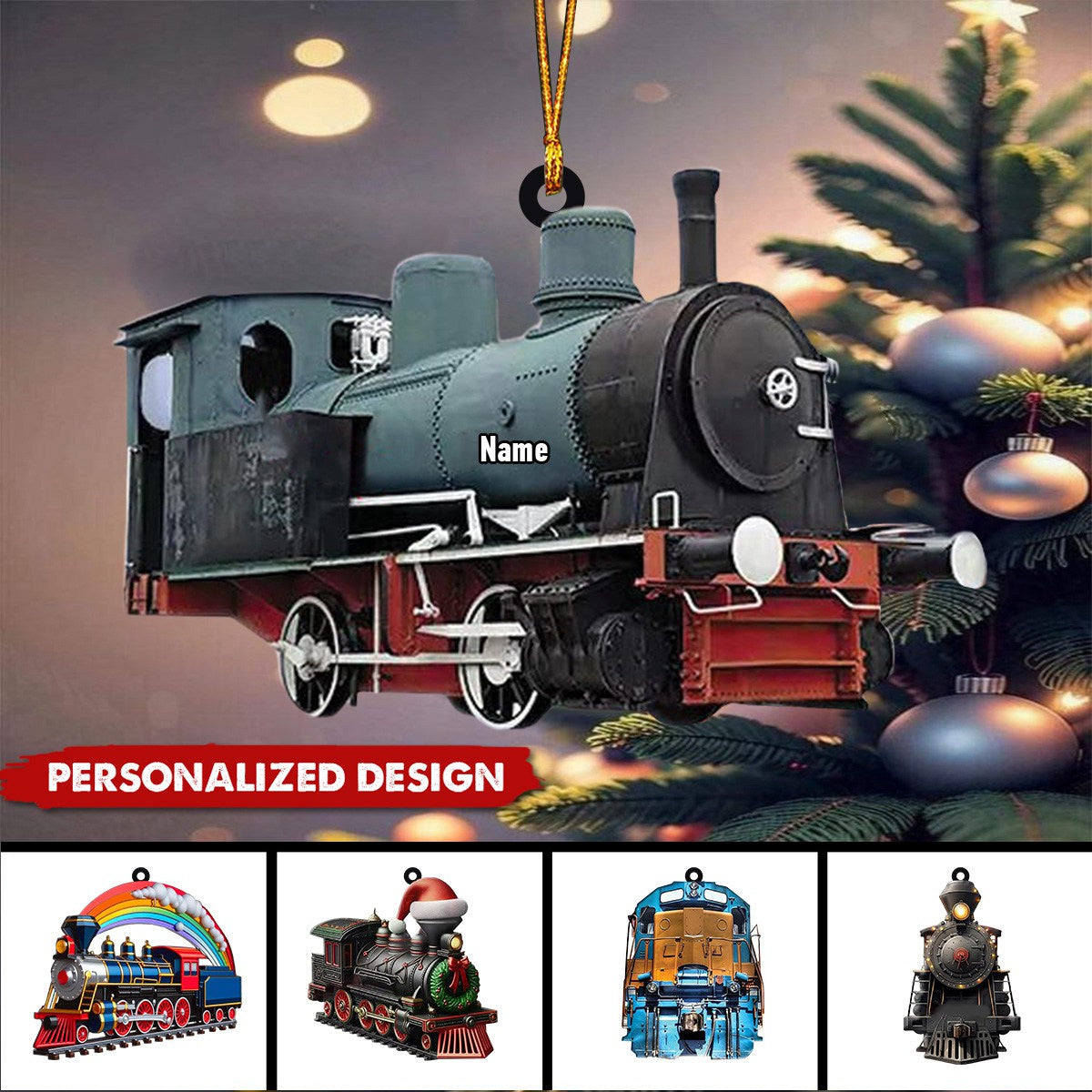 Personalized RailRoader Train Christmas Ornament-Gift For Train Lover Railway workers-2024 New Release