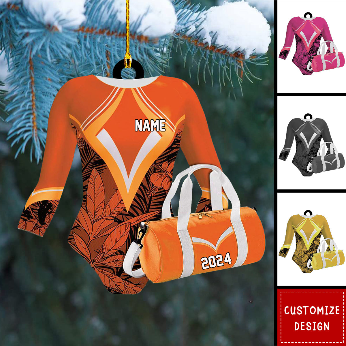 Personalized Gymnastics Ornaments - 2024 New Release