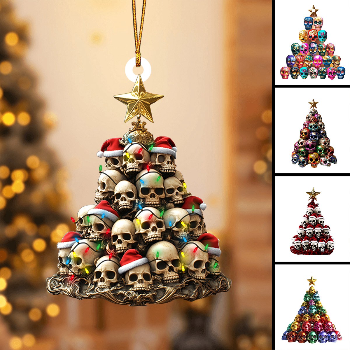 Skulls Skeletons Ornament-Gift For Spooky Friends-2024 New Release