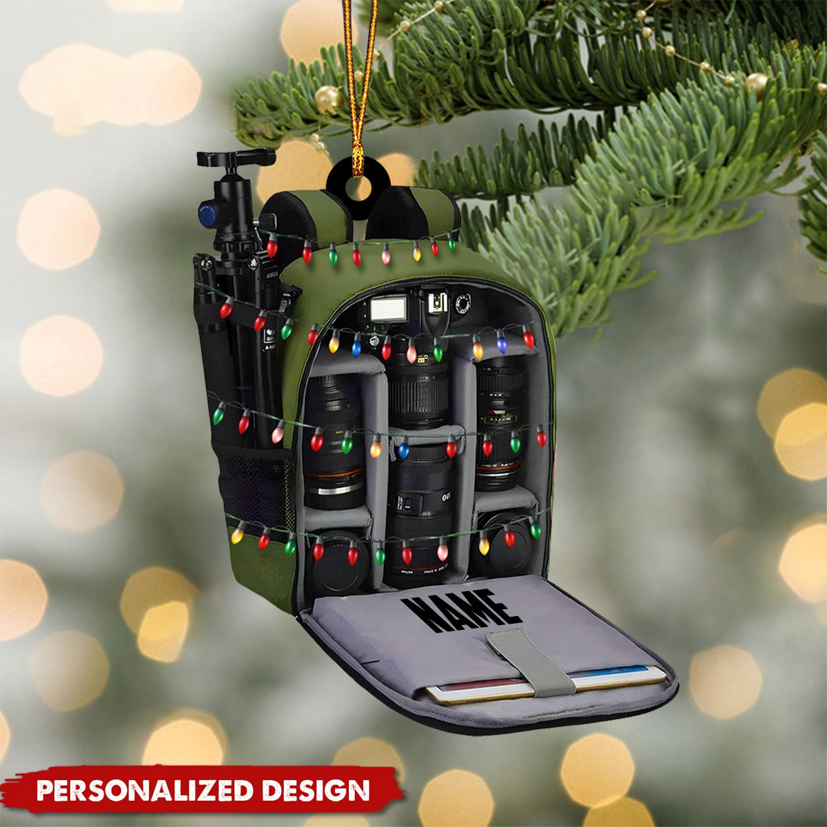 Personalized Professional Photographer Bag Ornament-Gift for photography Lover Photographer-2024 New Release