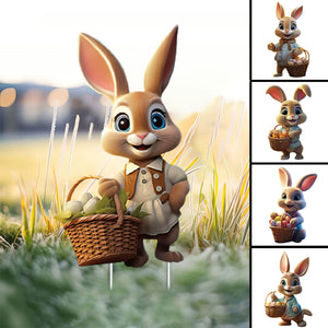 Easter Bunny Decorations Outdoor-Easter Bunny Yard Garden Stakes