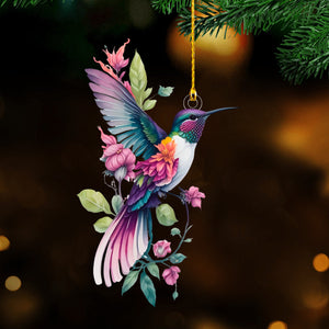 Colorful Hummingbird Christmas Ornament, Gift For Bird Lovers-2024 New Release