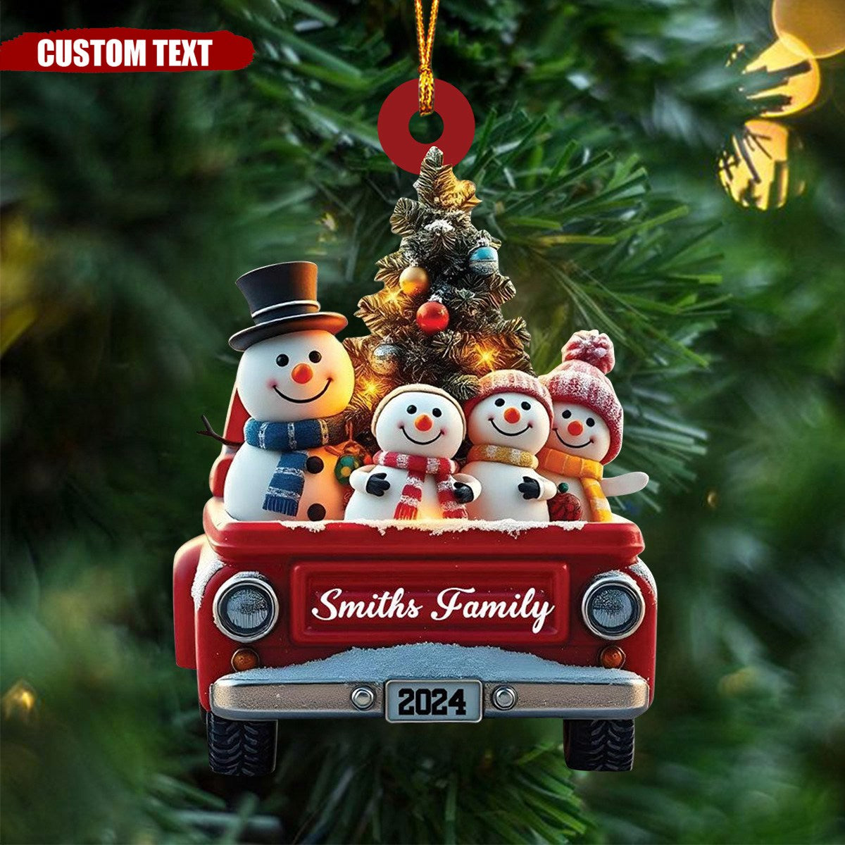 Personalized Snowman Family Christmas Ornament-Gift For Family-2024 New Release