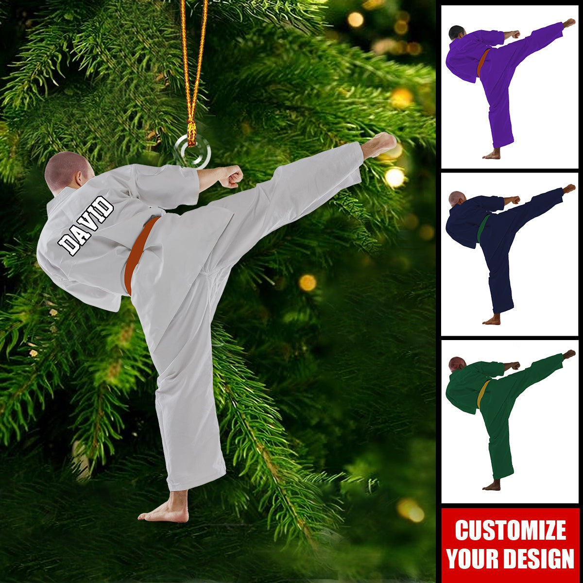 Personalized Karate,Jiu Jitsu,Judo Ornament-2024 New Release
