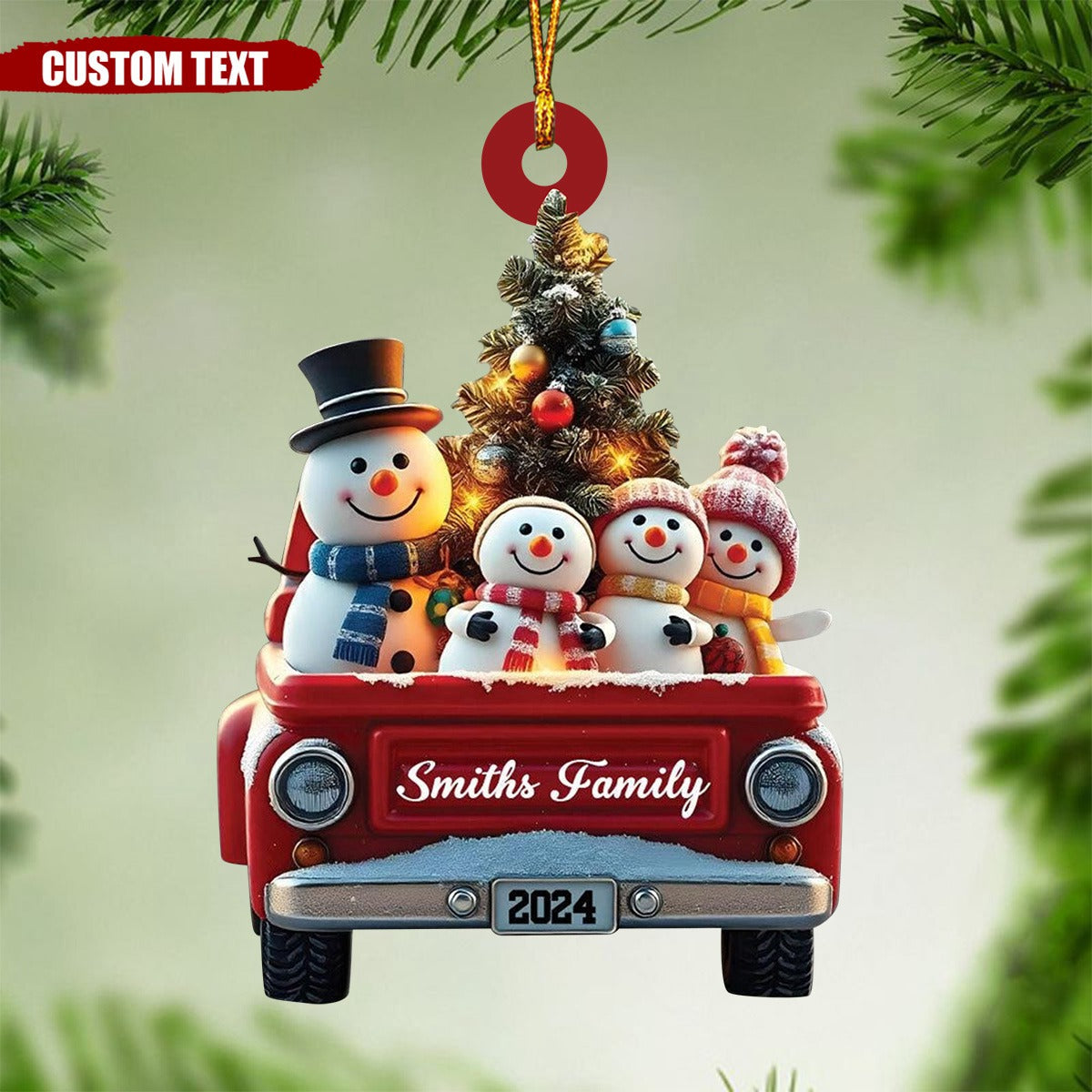 Personalized Snowman Family Christmas Ornament-Gift For Family-2024 New Release
